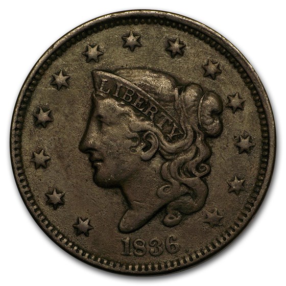 1836 Large Cent Fine 1836 Large Cent Fine